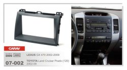 5 Автомобильная переходная рамка для Toyota Land Cruiser Prado (120)  02-09 2DIN